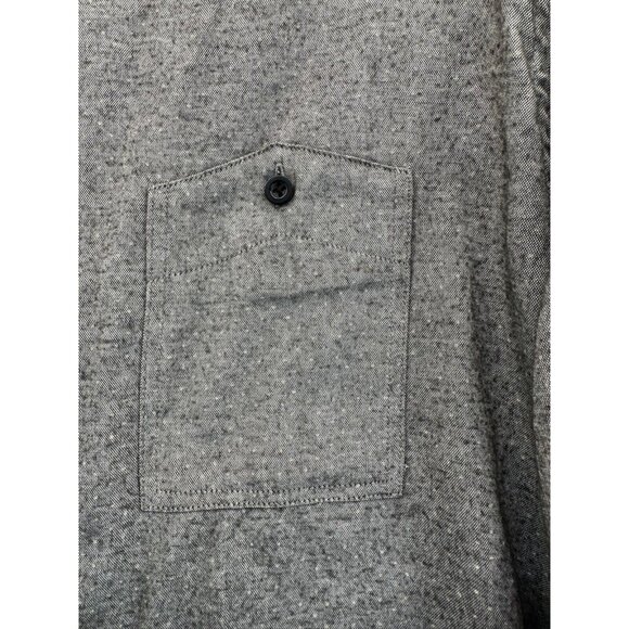 Sovereign Code Men Button Shirt Sz XL Gray Chambray Modern City BizCasual Preppy - Picture 3 of 11